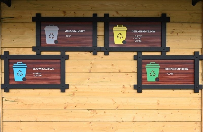 Camping val dor afvalplaats