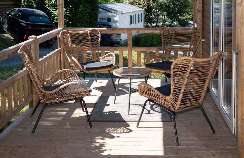 Camping val dor chalet am rosendal 2024 buiten overdekt terras