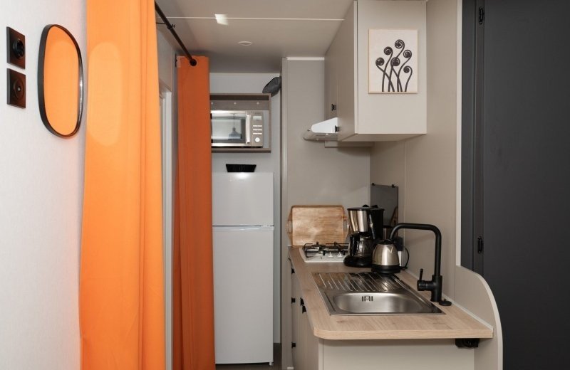 Camping val dor chalet am rosendal 2024 keuken 1