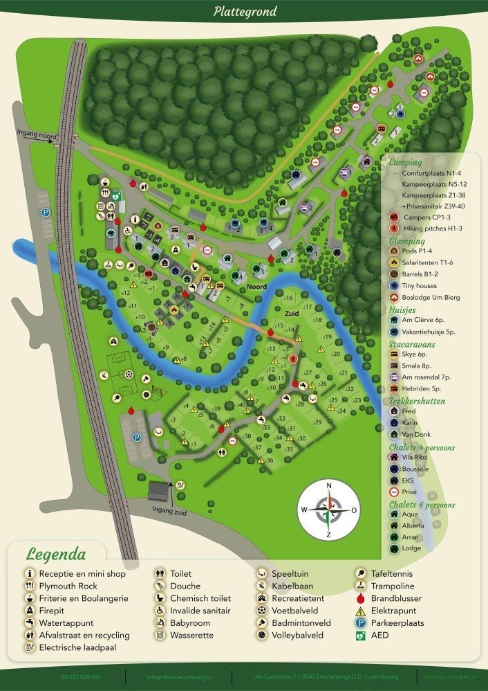 Plattegrond van Camping Val d'Or